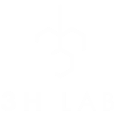 Logo 3H LAB Blanc
